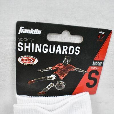 Franklin Shock'R Shinguards with Plastic Shell, Small - New, Warehouse Dirt