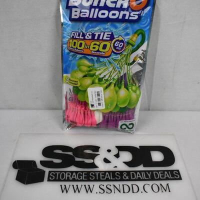 Bunch O Balloons, Fill & Tie 100 Water Balloons in 60 Seconds - New