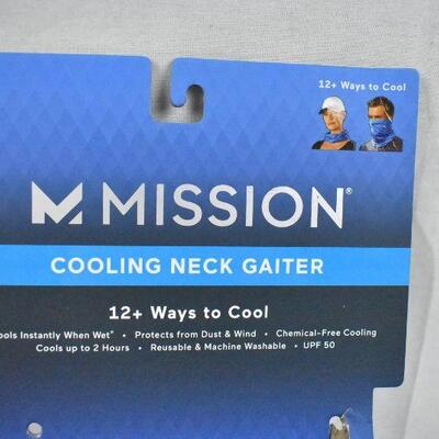 Mission Cooling Neck Gaiter, Blue - New, Open Package, Some Tape Residue