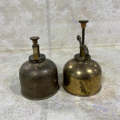 -127- VINTAGE | Two Brass Plant Misters | Made in Hong Kong