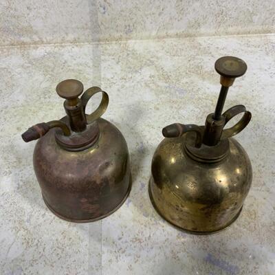 -127- VINTAGE | Two Brass Plant Misters | Made in Hong Kong