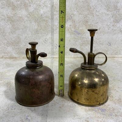 -127- VINTAGE | Two Brass Plant Misters | Made in Hong Kong