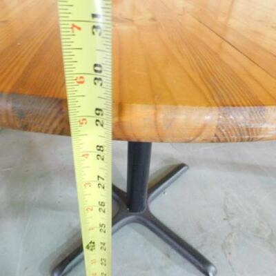 Solid Wood Top :Round Table with Pedestal Base- 36