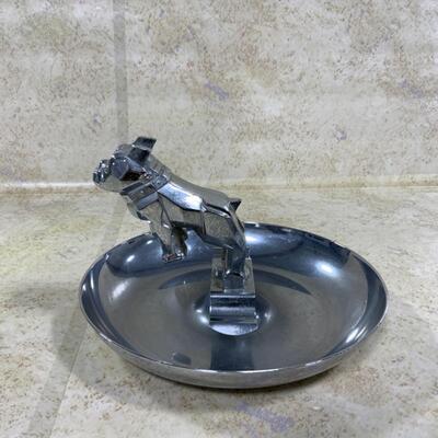 -131- VINTAGE | MACK Bulldog | Truck | Cigar Ashtray | Chrome