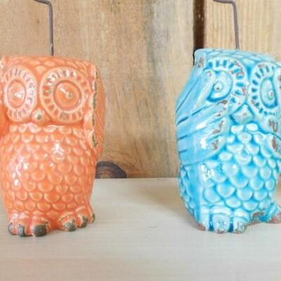 Vintage Ceramic 3 Wise Owls See No, Hear No, and Speak No Evil 6