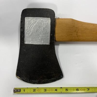 -134- VINTAGE | Black Raven Axe | Painted | As Found | 31.75â€ Long