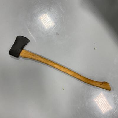 -134- VINTAGE | Black Raven Axe | Painted | As Found | 31.75â€ Long