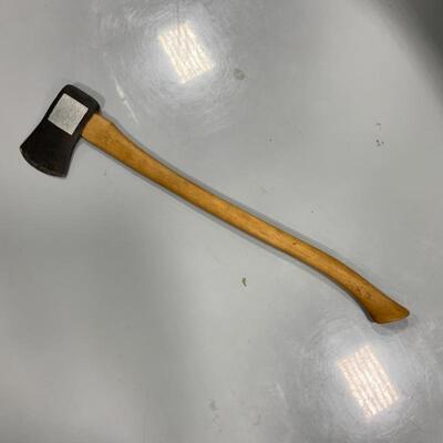 -134- VINTAGE | Black Raven Axe | Painted | As Found | 31.75â€ Long