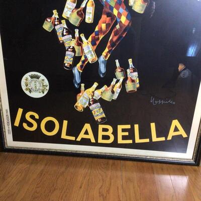 103 - Framed Vintage Liquor Poster