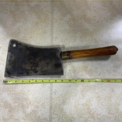 -135- VINTAGE | Unmarked Meat Cleaver | Steel