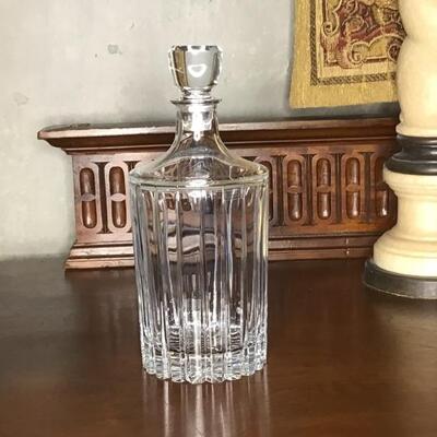 123 - Handcut Crystal Decanter 10.5" tall