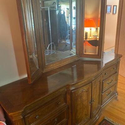 Dresser w/Mirror - 74" Wide x 21" Deep x 33" High + 47" Mirror - Pre-Sale $225