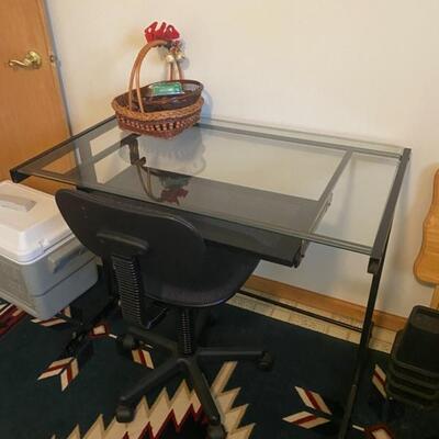 Glass & Metal Desk - 40