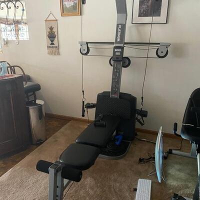 Weider Platinum 600 Home Gym 6.5Ft Long x 7ft Tall x 51