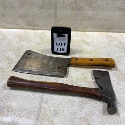 -140- VINTAGE | Sharpcutter Cleaver | Plumb Shingle Axe