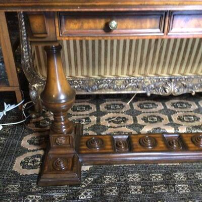 148 - Leather Top Library Table by Maitland-Smith