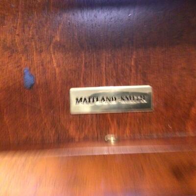 148 - Leather Top Library Table by Maitland-Smith