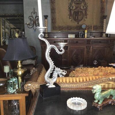 149 - Natori Dragon Candleholder   #1
