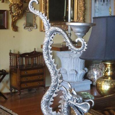 149 - Natori Dragon Candleholder   #1