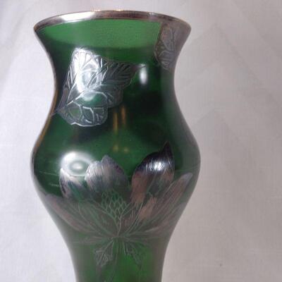 Silver Overlay Vase