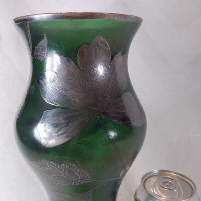 Silver Overlay Vase