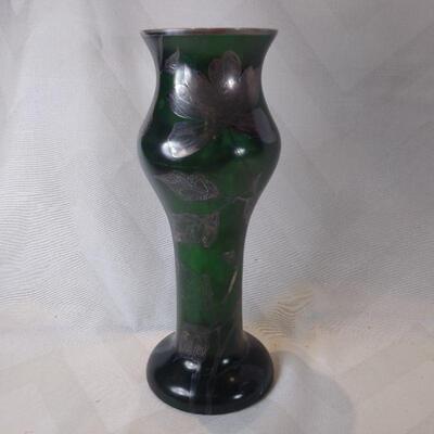 Silver Overlay Vase