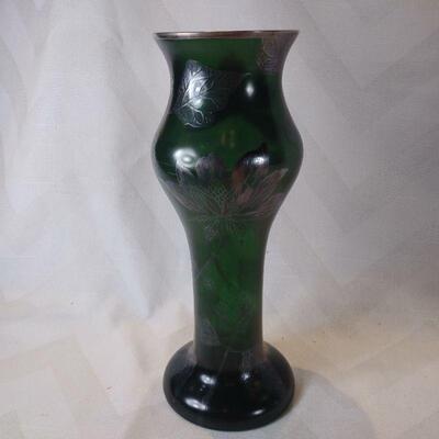 Silver Overlay Vase