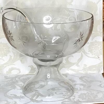160 - Mid-Century Starburst Punchbowl 