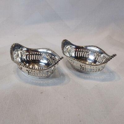 Pair of Silver Plate Nut Dishes