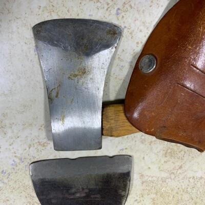 -142- VINTAGE | Craftsman Axe with Sheath | Rooferâ€™s Hatchet