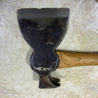 -142- VINTAGE | Craftsman Axe with Sheath | Rooferâ€™s Hatchet
