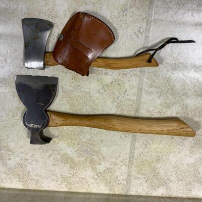 -142- VINTAGE | Craftsman Axe with Sheath | Rooferâ€™s Hatchet