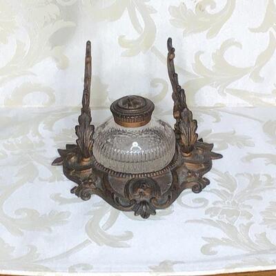 162 - Metal Ink Well 