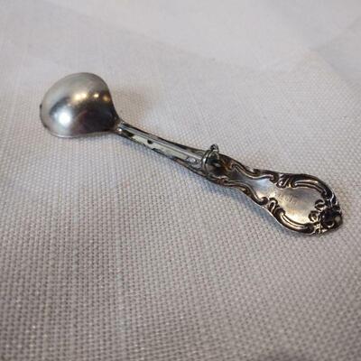Sterling Silver Salt Spoon Pin