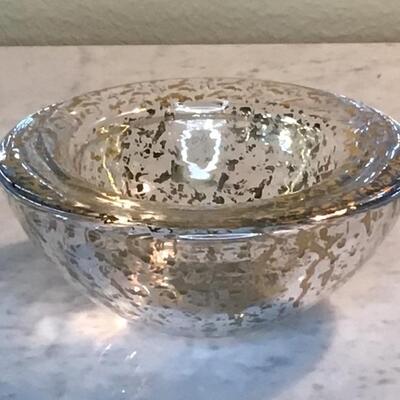 176 - Kosta Bota Gold Flake Glass Bowl