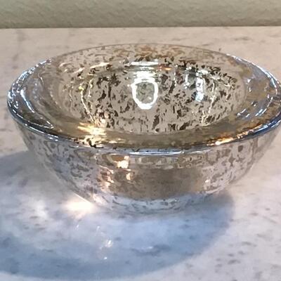 177 - Kosta Bota Thick Glass Gold Flake Bowl    #2