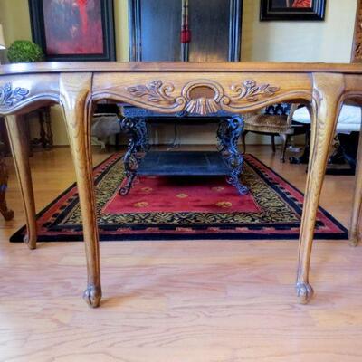 181 - Oak & Burle Wood Console Table 