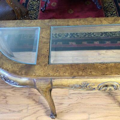 181 - Oak & Burle Wood Console Table 