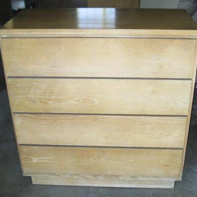 Lot 13 MCM Oak Dresser 4 Drawers