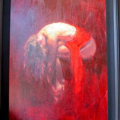 198 - Henry Asencio Solace Painting 142/195 L.E Serigraph 
