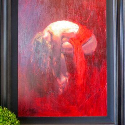 198 - Henry Asencio Solace Painting 142/195 L.E Serigraph 