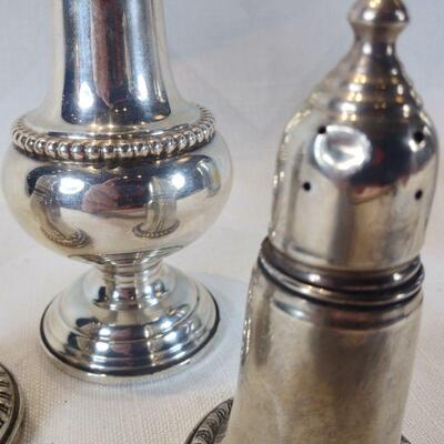 Sterling Silver Sugar, Salt & Pepper Shakers- Group #1