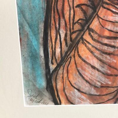 ART 42 Pastel Drawing by Sid Hoskins Long Beach Artist Wrinkles in Time