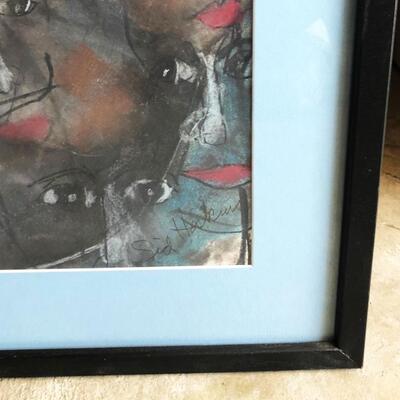 ART 44 Pastel Drawing by Sid Hoskins Long Beach Artist The Eyes Have It