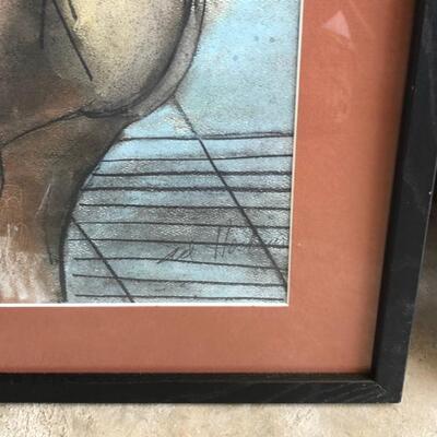 ART 47 Pastel Drawing by Sid Hoskins Long Beach Artist