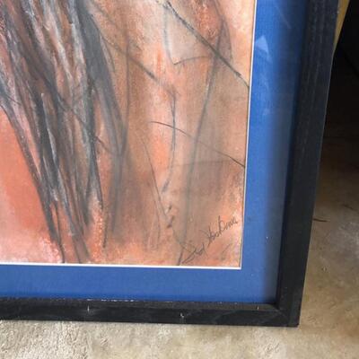 ART 49 Pastel Drawing by Sid Hoskins Long Beach Artist Friends