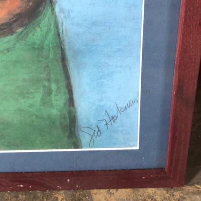 Lot 51 Pastel Drawing by Sid Hoskins Long Beach Artist Tattoo