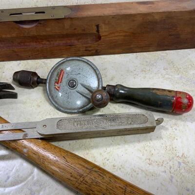-159- VINTAGE | Five Stanley Tools | Level | Hammer | Scraper | Handyman