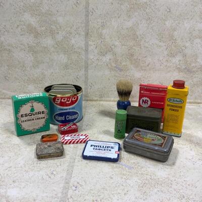 -160- VINTAGE | Toiletry Tin Lot