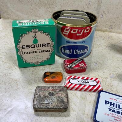 -160- VINTAGE | Toiletry Tin Lot